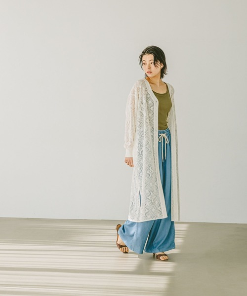 売約済み　参考品 BAYFLOW（ベイフロー） イージーパンツ FREE サックスブルー