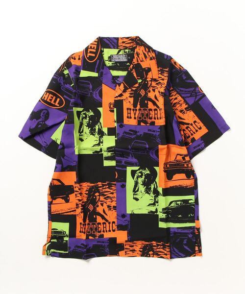 「HYSTERIC GLAMOUR」 半袖シャツ X-LARGE オレンジ メンズの画像