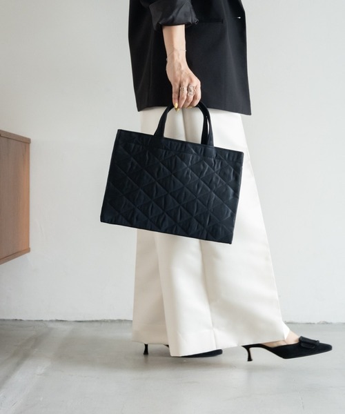 トートバッグ BIBI bag. キルティングクロス ミドル レディース