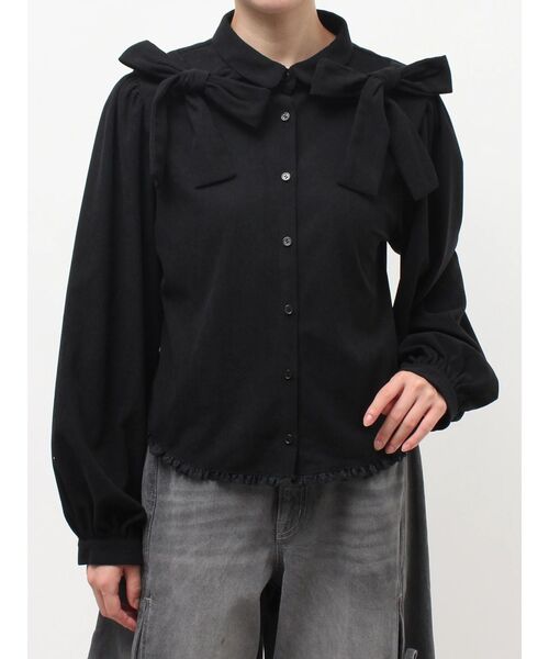 merry jenny（メリージェニー） ブラウス シャツ double ribbon blouse