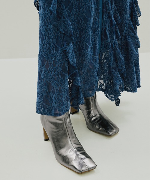Ameri（アメリ） ショート ブーツ UND SQUARE TOE SHORT BOOTS