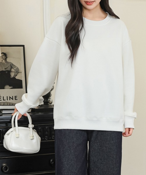 DAYRA トレーナー スウェット クルーネック 裏起毛 オーバーサイズ