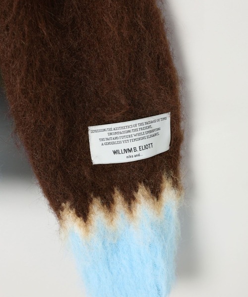 【45R】カーディガン フェアアイルニット 現行タグ Lサイズ 日本製 niko and…（ニコアンド） ニット セーター 「WILLIAM B.ELIOTT」フェア