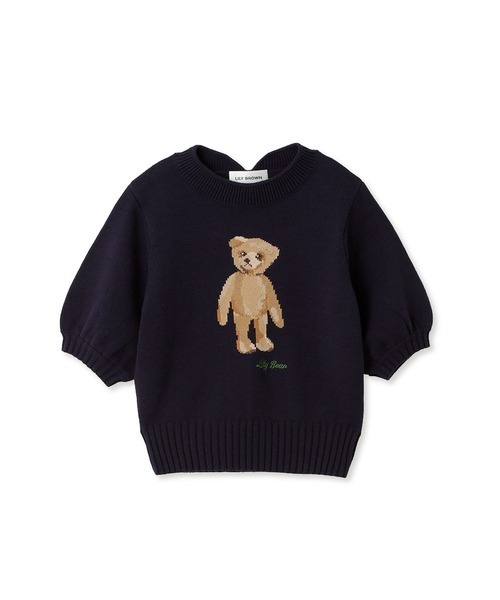 「LILY BROWN」 半袖ニット ONE SIZE シルバー レディース_画像5