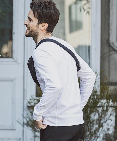 「1PIU1UGUALE3 RELAX 」 ショルダーバッグ ONE SIZE ブラック メンズ_画像4