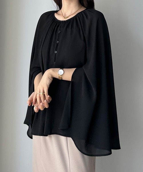 「Louere」 長袖ブラウス SMALL アイボリー レディース_画像4