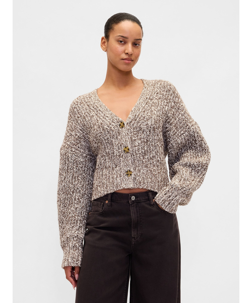 GAP（ギャップ） カーディガン コットンブレンド クロップド ニット