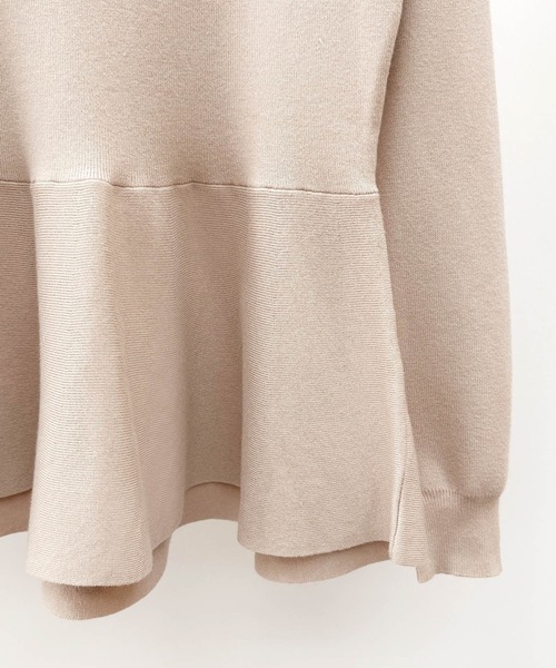 「SAISON DE PAPILLON」 長袖ニット L ベージュ レディース_画像6