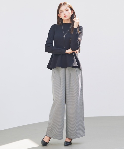 「SAISON DE PAPILLON」 長袖ニット L ベージュ レディース_画像9