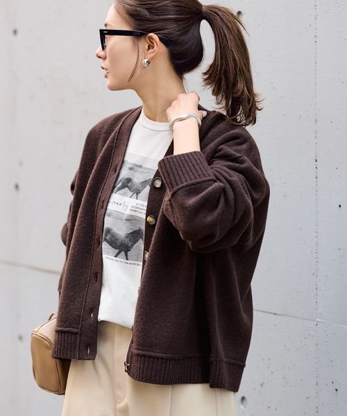 FRAMeWORK（フレームワーク） カーディガン 「WEB限定 / 追加」AQUA V