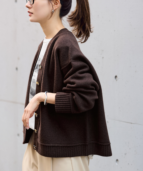 FRAMeWORK（フレームワーク） カーディガン 「WEB限定 / 追加」AQUA V