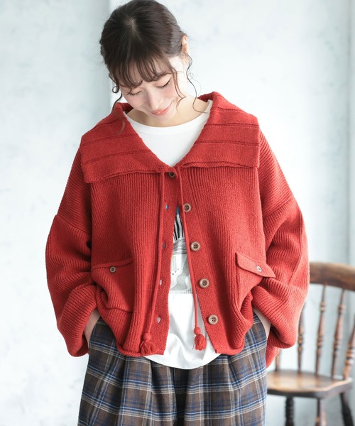 soulberry（ソウルベリー） カーディガン 赤レンガのカーディガン
