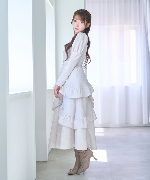 ロゼミューズ Peony flower print dress Rose Muse（ロゼミューズ） ワンピース Peony flower print dress