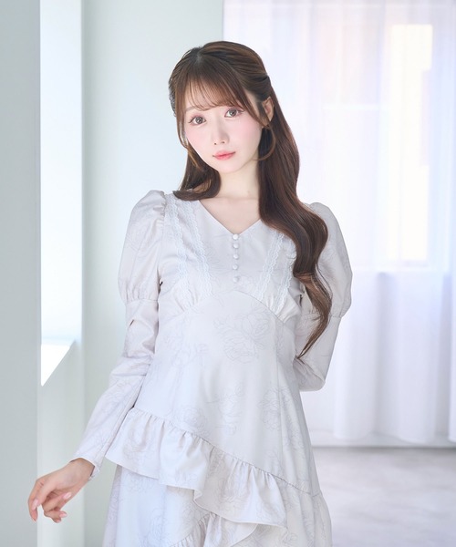 Rose Muse（ロゼミューズ） ワンピース Peony flower print dress