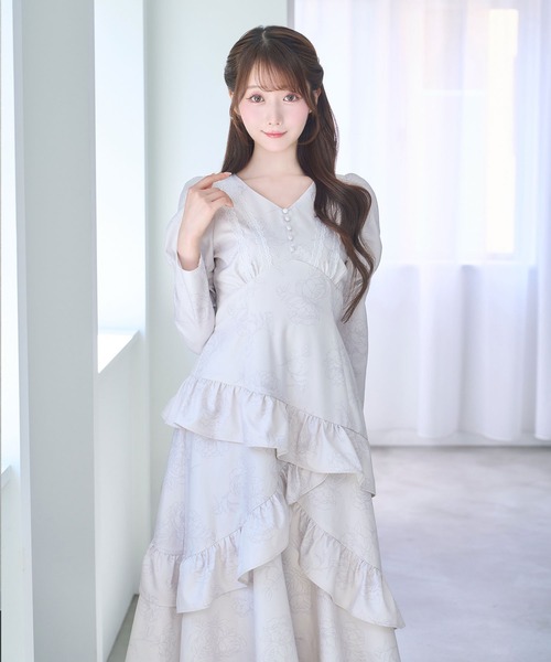 Rose Muse（ロゼミューズ） ワンピース Peony flower print dress