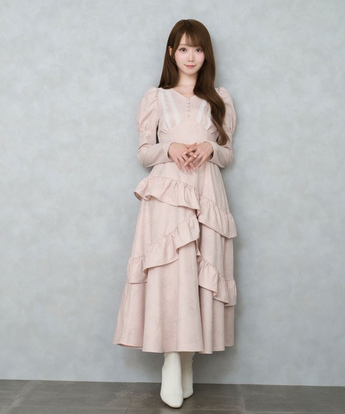 Rose Muse（ロゼミューズ） ワンピース Peony flower print dress