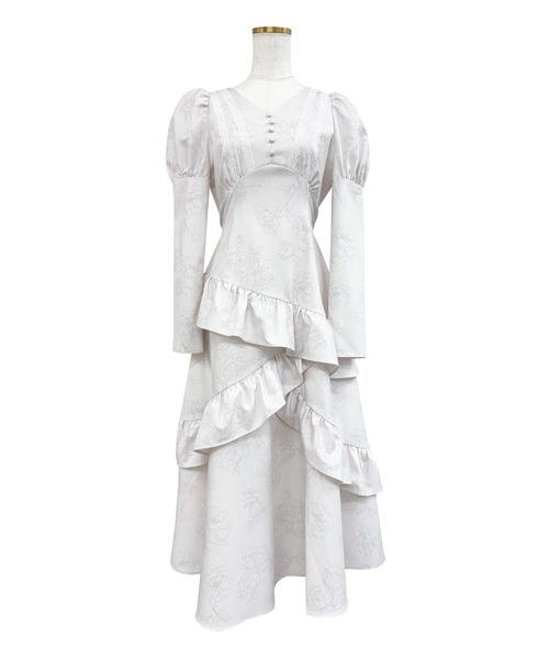 Rose Muse（ロゼミューズ） ワンピース Peony flower print dress