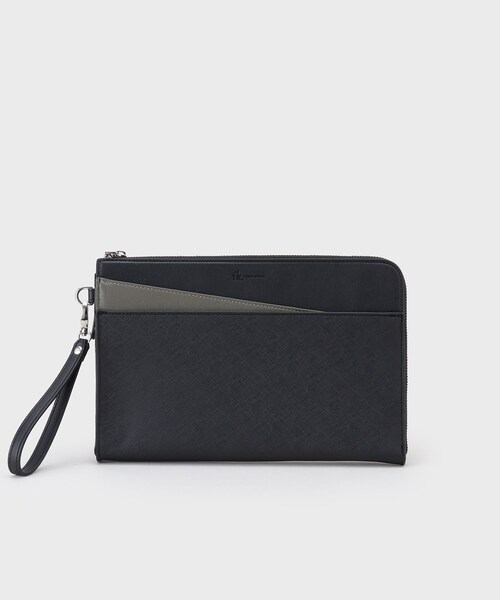 tk.TAKEO KIKUCHI（ティーケータケオキクチ） クラッチバッグ 切替ZIP