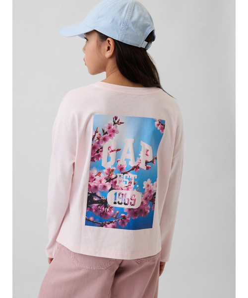 gap女の子服格安お譲り GAP（ギャップ） パーカー リラックスフィット GAPロゴ ジップアップ