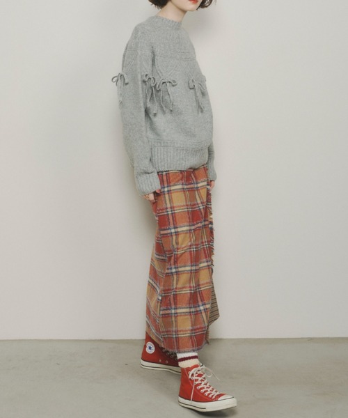 「Unitage」 長袖ニット FREE グレー レディース_画像7