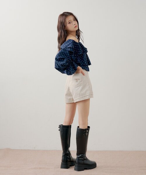 Chico（チコ） パンツ 「セットアップ対応」コンパクトレイヤード