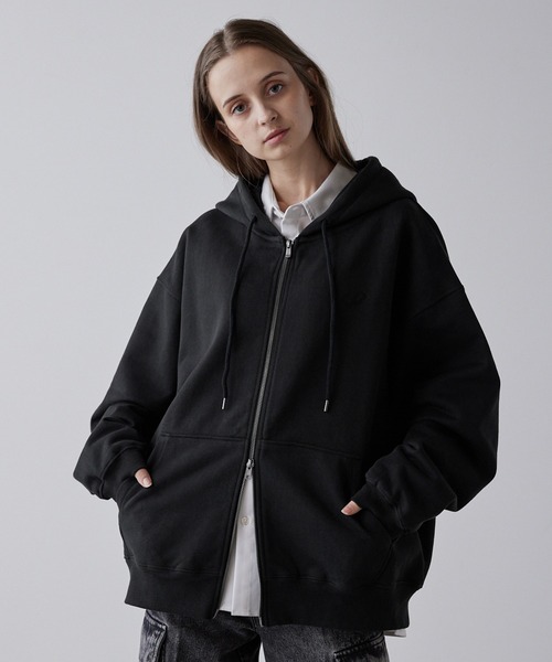 CLEL（クレイル） ジップアップパーカー M ブラック メンズ : ZOZOTOWN