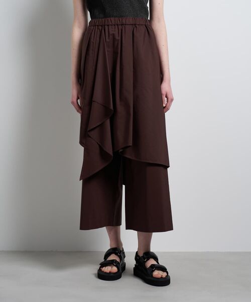 パンツ アシンメトリーレイヤードパンツ レディース