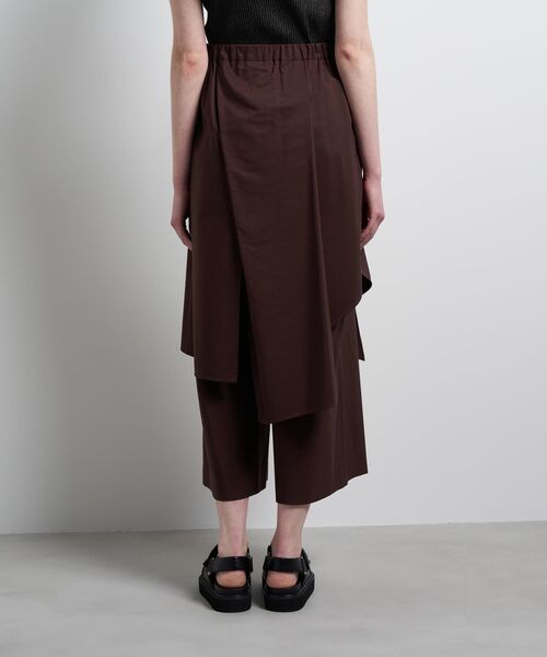 パンツ アシンメトリーレイヤードパンツ レディース_8