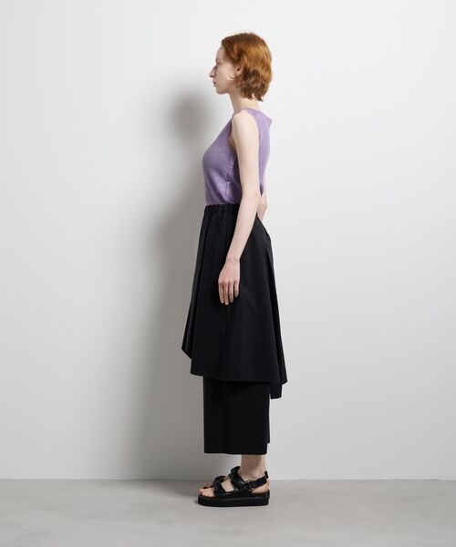 パンツ アシンメトリーレイヤードパンツ レディース_20