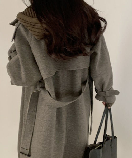 「N.s」 チェスターコート FREE チャコールグレー レディース_画像6