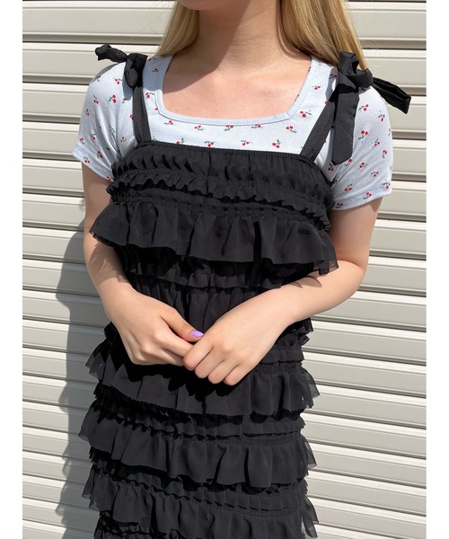 「WC」 キャミソールワンピース FREE ホワイト レディース_画像3