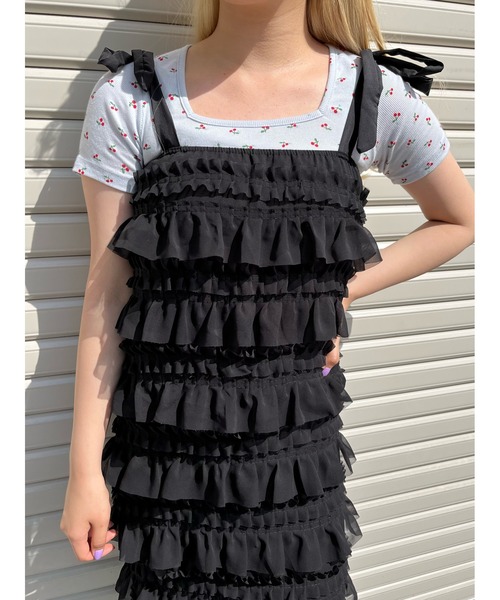 「WC」 キャミソールワンピース FREE ホワイト レディース_画像4