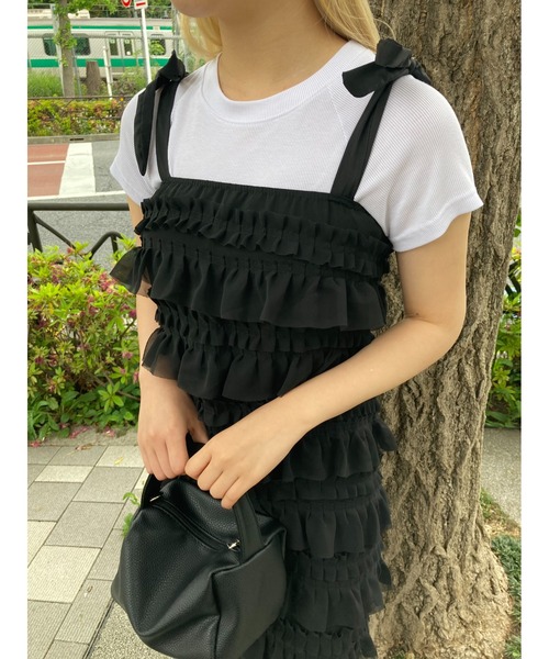 「WC」 キャミソールワンピース FREE ホワイト レディース_画像7