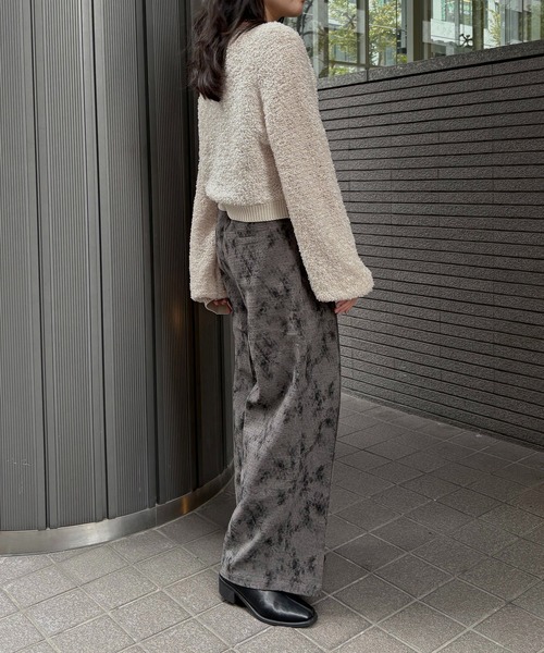 「&g'aime」 ニットカーディガン FREE チャコールグレー レディース_画像9