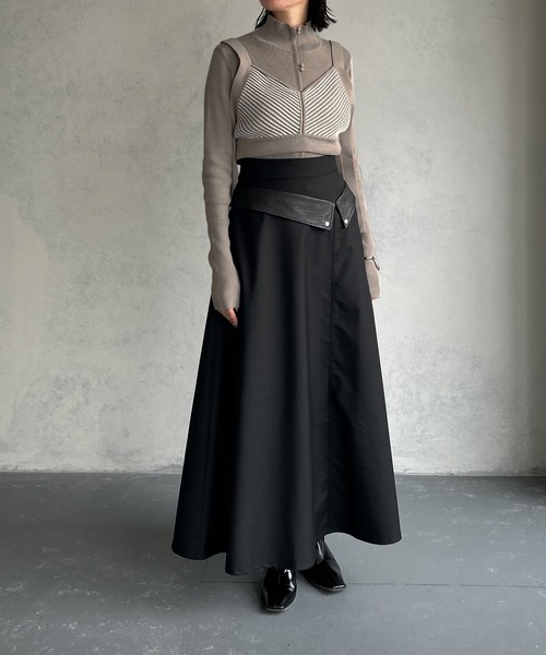 「&g'aime」 ニットカーディガン FREE ブラック レディース_画像5