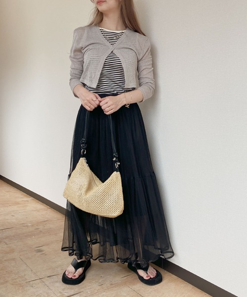 「Reurie'」 ボレロ FREE ブラック レディース_画像3