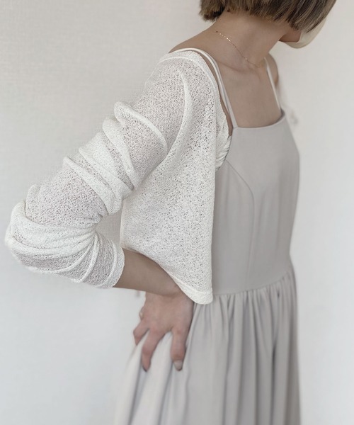 「Reurie'」 ボレロ FREE ブラック レディース_画像8