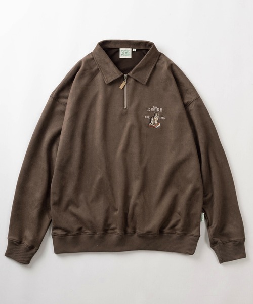 「POWER TO THE PEOPLE」 長袖カットソー L ダークブラウン レディース_画像5