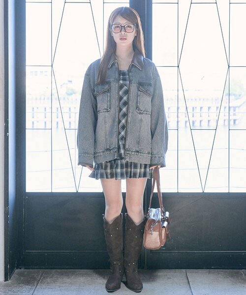 「OLIVE des OLIVE」 ブルゾン FREE ブルー レディース_画像6