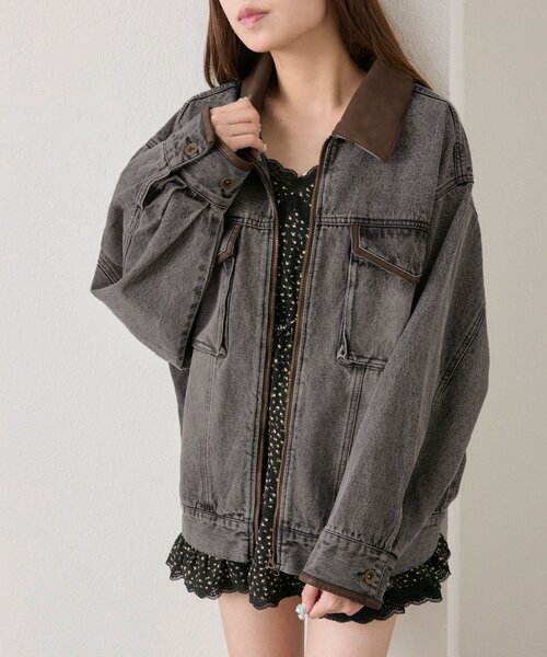 「OLIVE des OLIVE」 ブルゾン FREE ブルー レディース_画像7