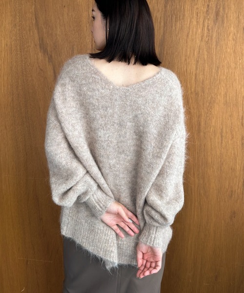 「DOUX ARCHIVES」 長袖ニット 38 ベージュ レディース_画像9