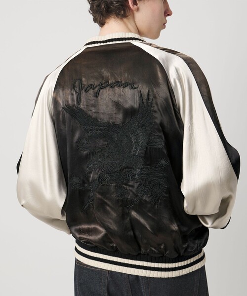 monkey time スカジャン　リバーシブル　M monkey time BEAUTY＆YOUTH UNITED ARROWS スカジャン リバーシブル