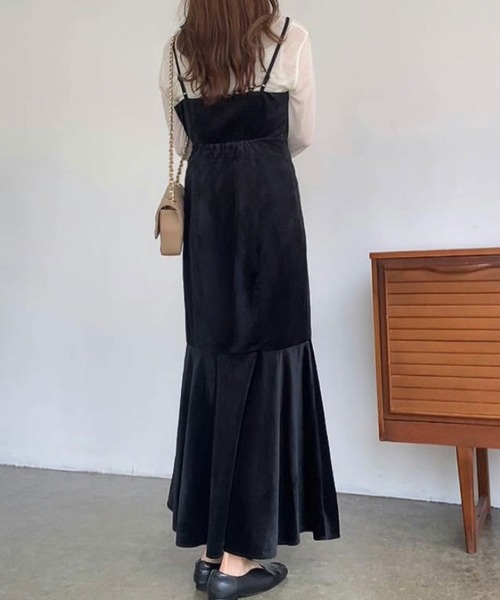 「FILLOU」 キャミソールワンピース MEDIUM アイボリー レディース_画像4