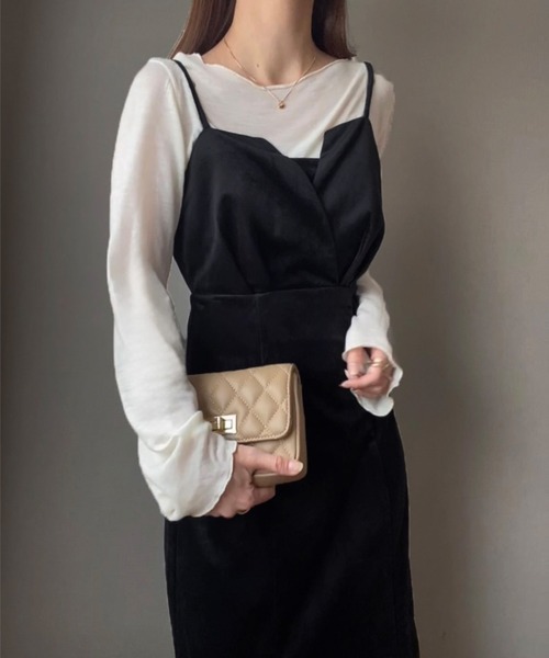 「FILLOU」 キャミソールワンピース MEDIUM アイボリー レディース_画像5