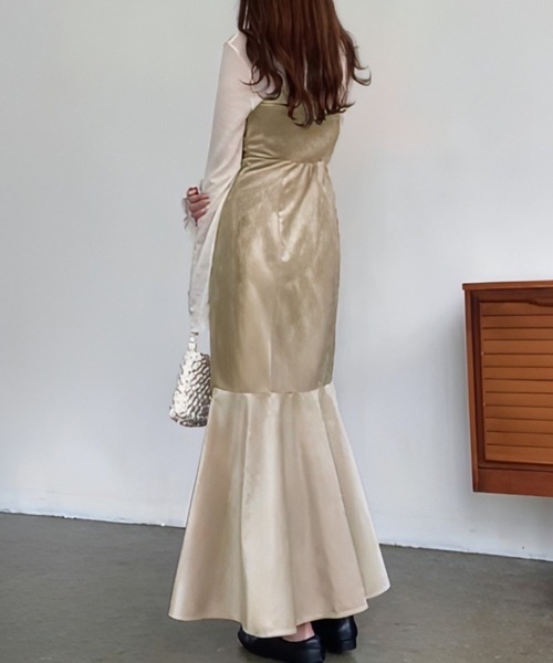 「FILLOU」 キャミソールワンピース MEDIUM アイボリー レディース_画像9