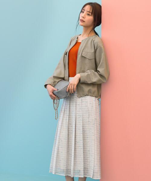grove（グローブ） スカート 「貴島明日香さん着用」チェックレース