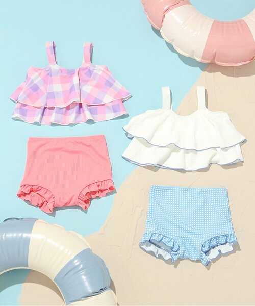 BREEZE（ブリーズ） 水着 「UVカット」フリルセパレート水着 キッズ