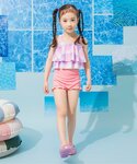 水着 「UVカット」フリルセパレート水着 キッ...の詳細画像3