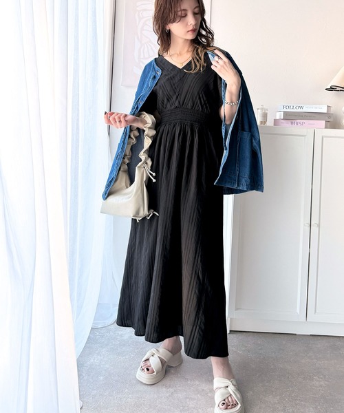 「classicalelf」 半袖ワンピース LARGE ベージュ レディース_画像5
