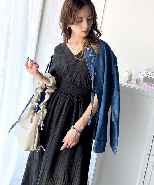 「classicalelf」 半袖ワンピース LARGE ベージュ レディース_画像6